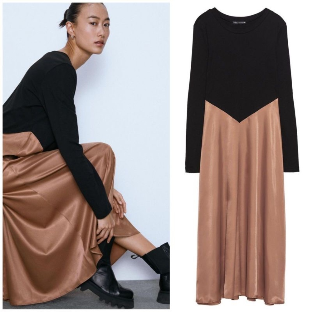 Zara colour block dress